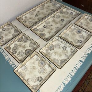 Elegant Floral Ceramic Plate Collection